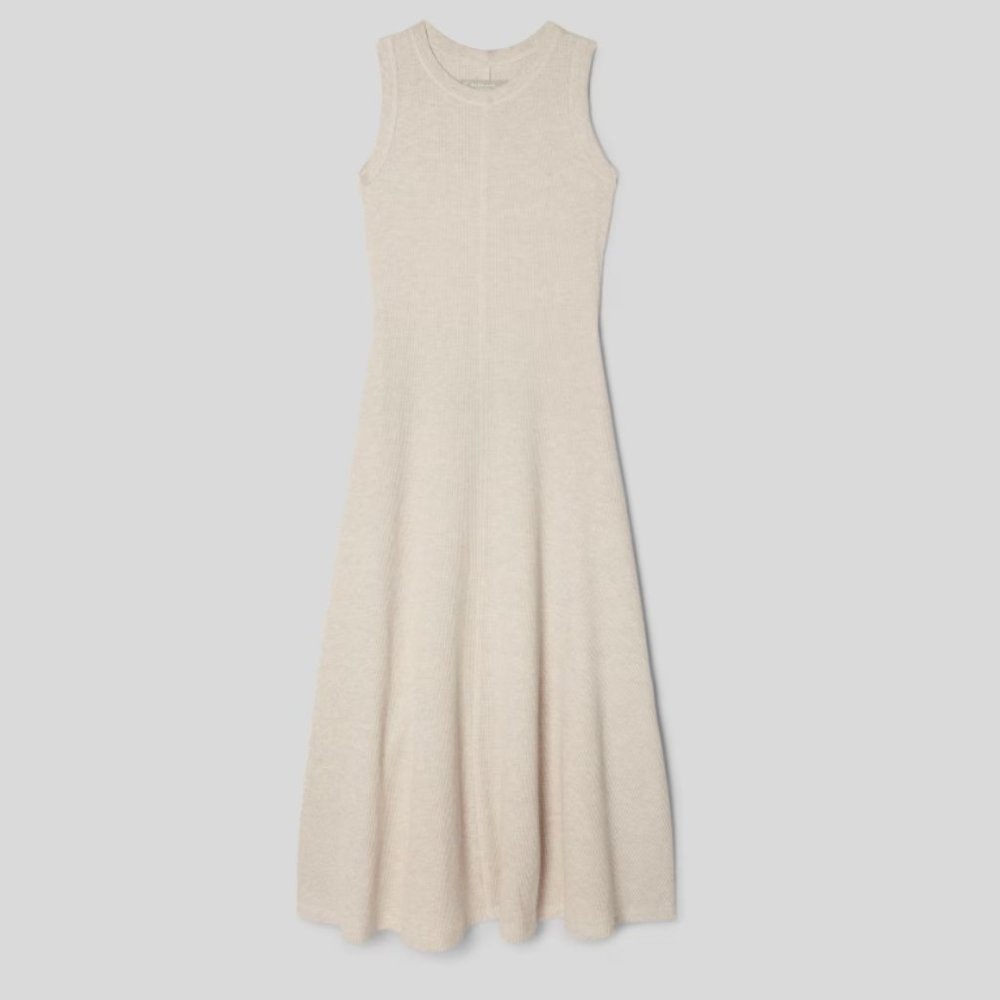 NWOT - Everlane - The Organic Cotton Waffle Tank Dress - XL